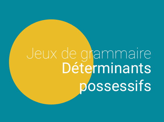 Jeux de grammaire françaises-Déterminants possessifs