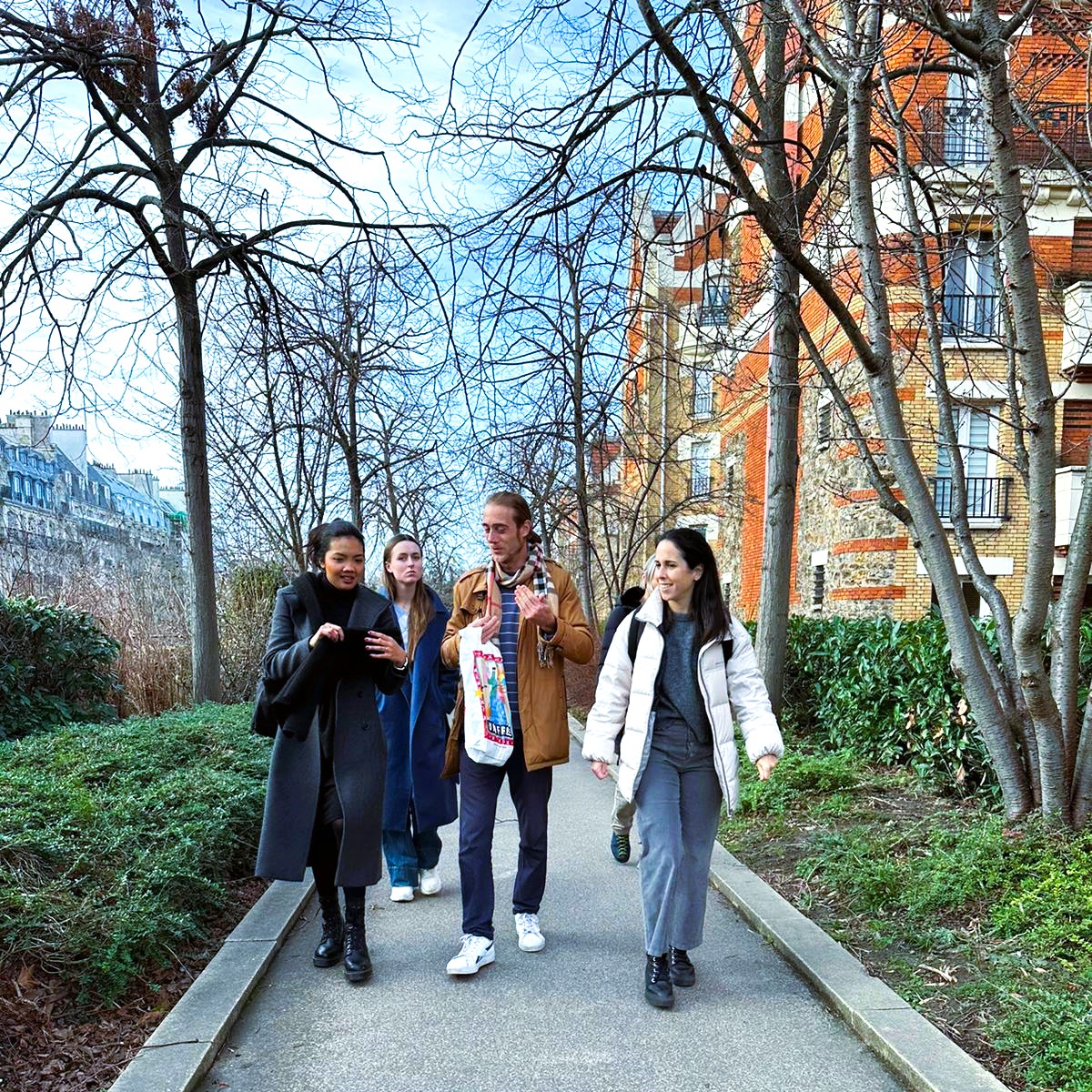 sur la coulée verte de Paris