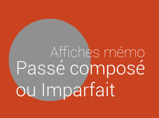 Affiche mémo Passé composé ou Imparfait