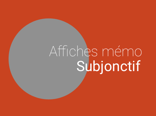 Affiche Mémo : subjonctif