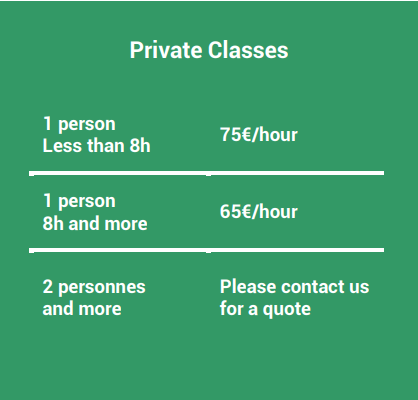 private French classes in Paris