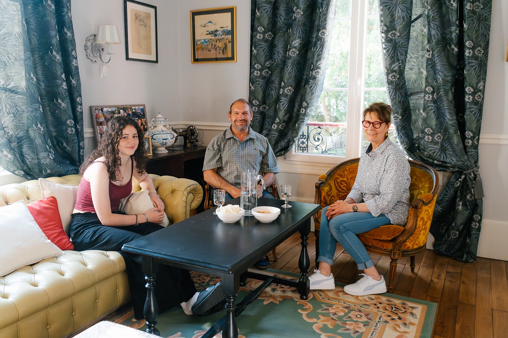 Une de nos familles d'accueil à Dijon