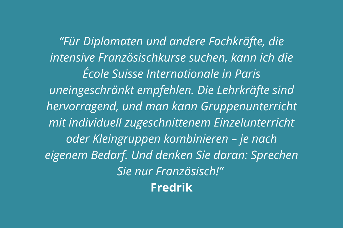Erfahrungsbericht Fredrik