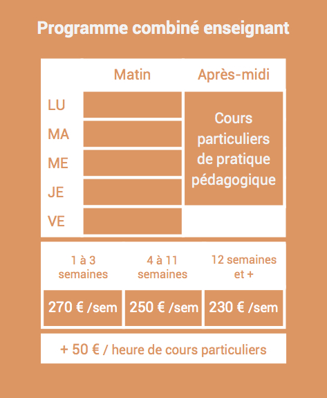 Programme combiné de français pour professeurs de français