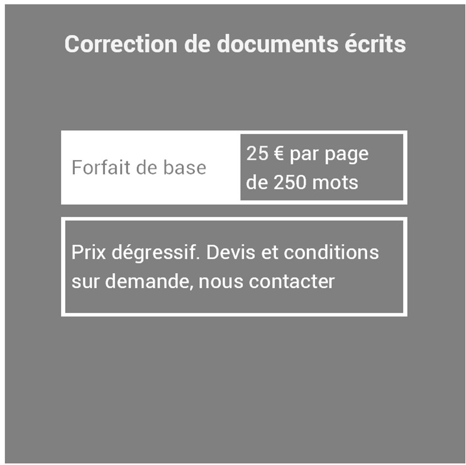 Correction de documents écrits en français