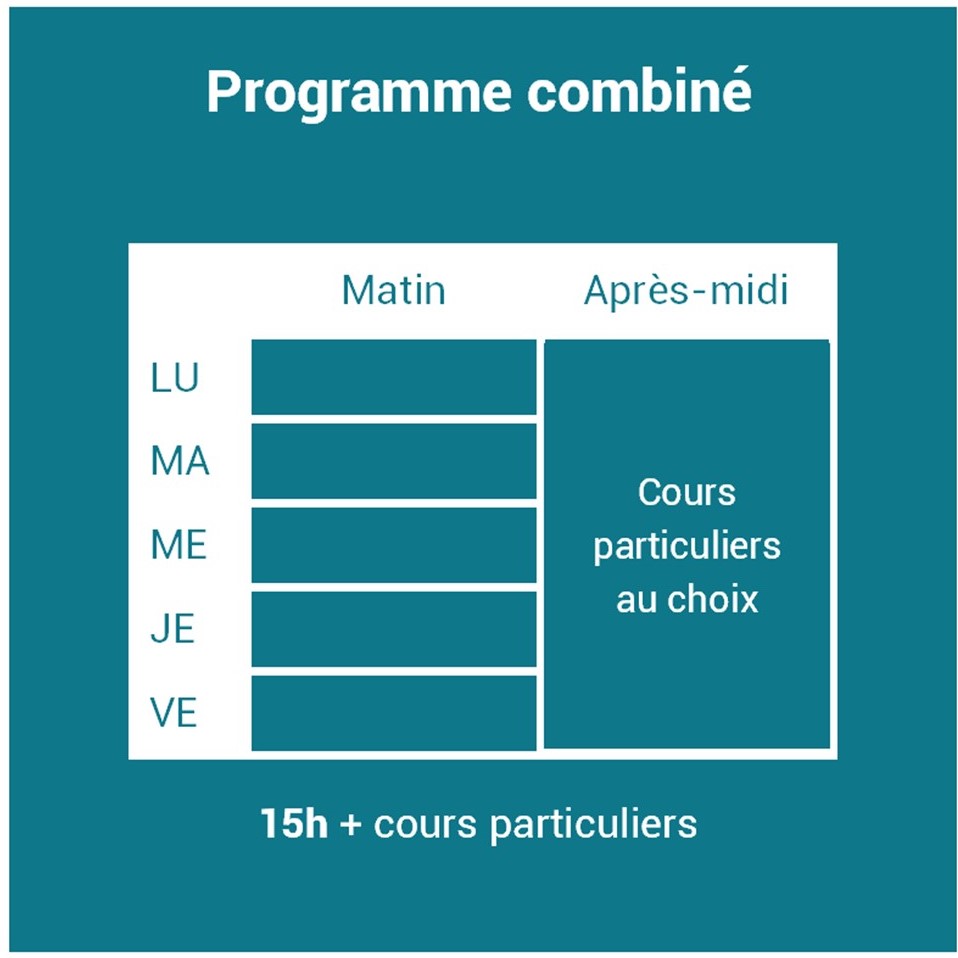 Planning programme combiné de français à Paris