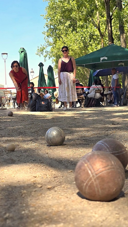 Sortie pétanque avec l'Ecole Suisse Internationale - école de français à Paris